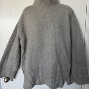 H&M Soft Gray Cowl Neck Sweater